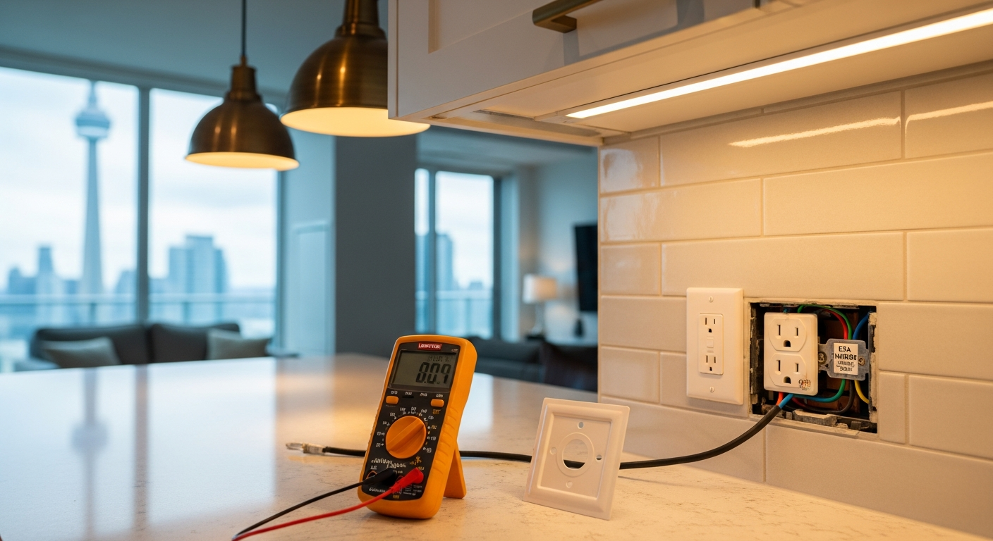 Electrical Outlet & Switch Installation portfolio close-up from a Toronto renovation by RenoHouse