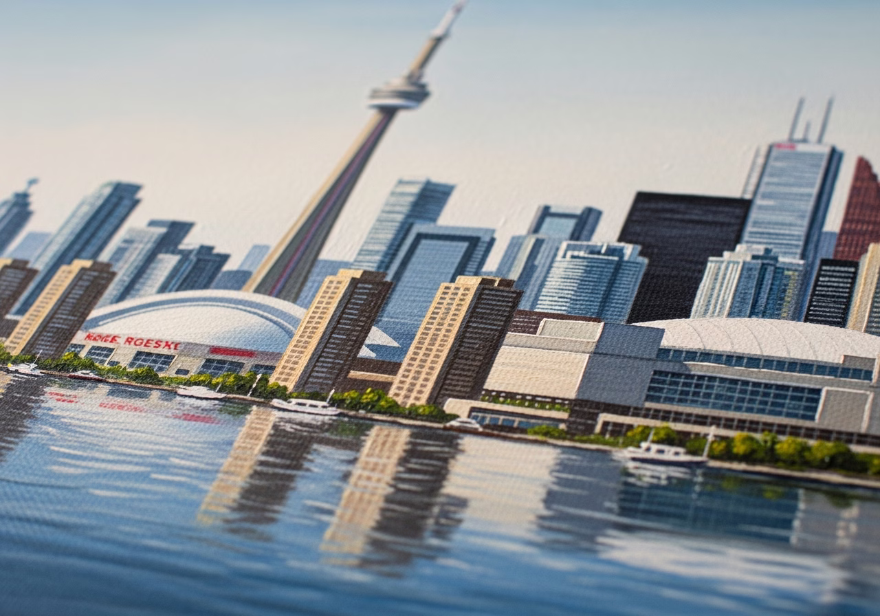 Close-up detail of professionally completed Painting Toronto