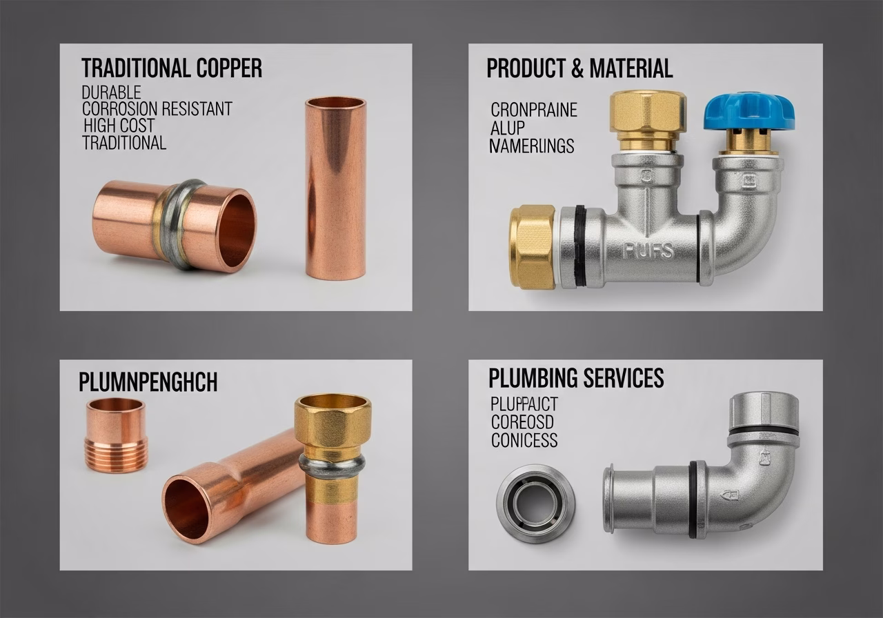 Brand and material comparison for plumbing services in Mississauga