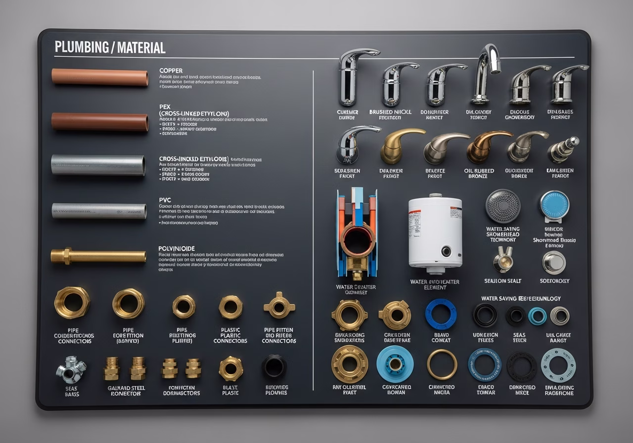 Brand and material comparison for plumbing services in Oakville