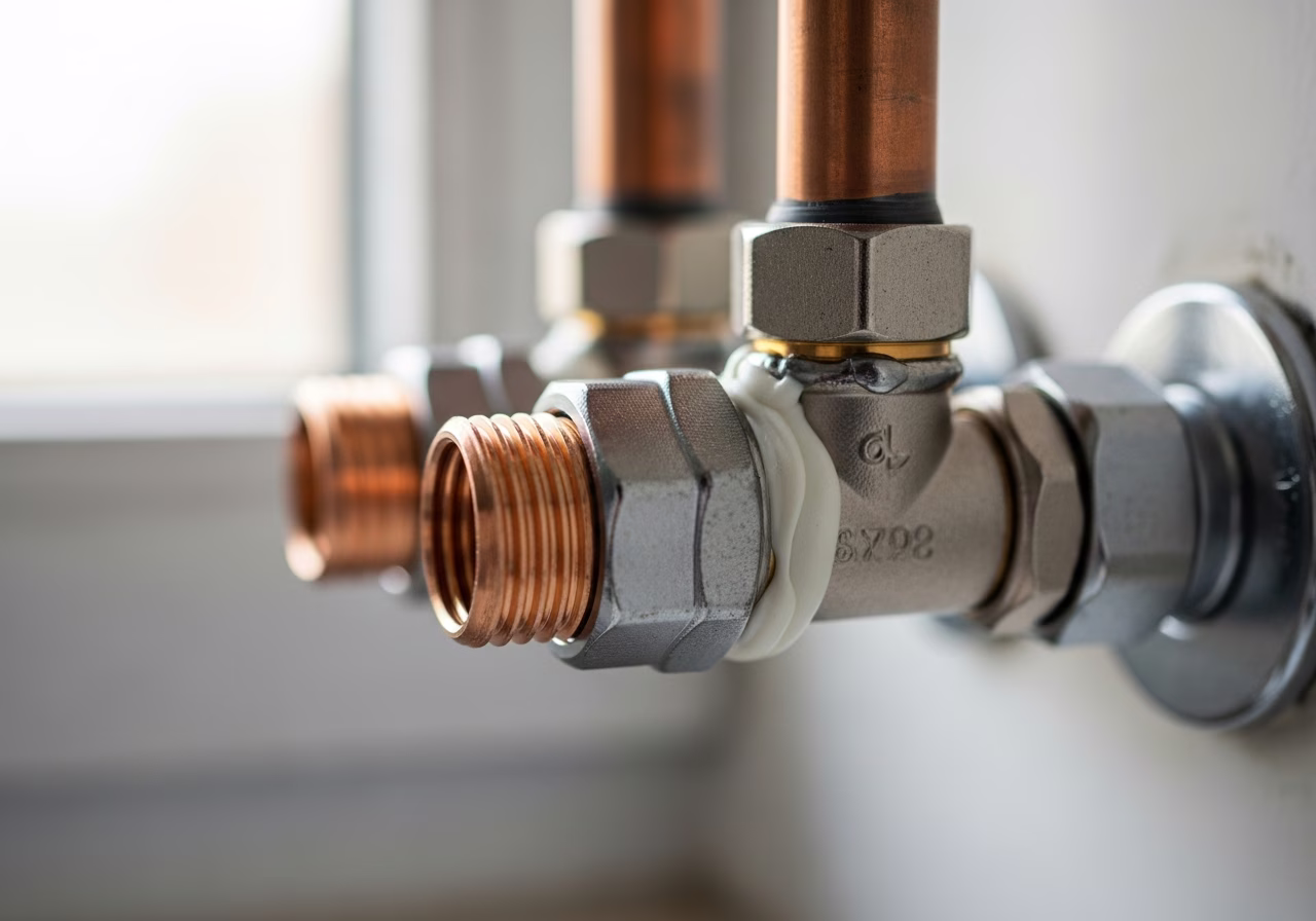 Finished detail close-up for plumbing services in Oakville