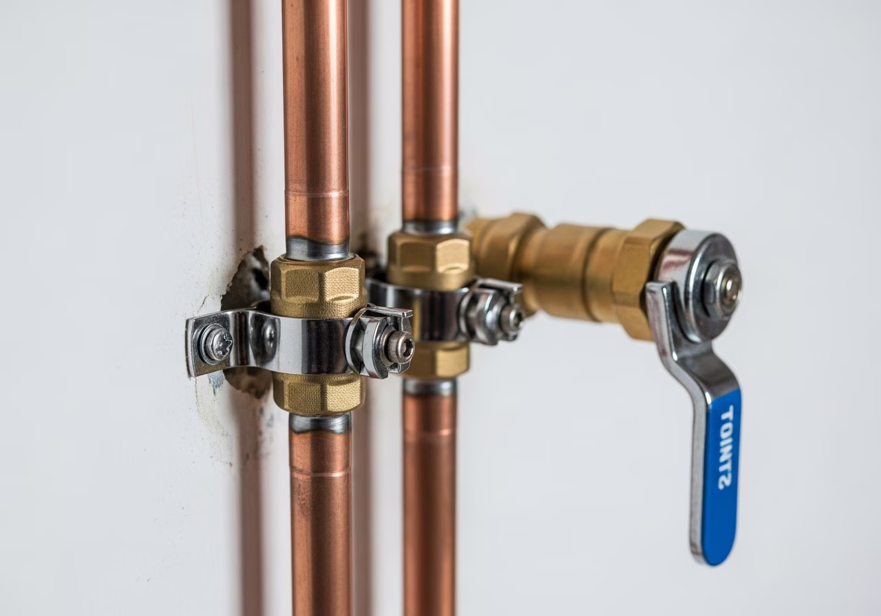 Finished detail close-up for plumbing services in Toronto