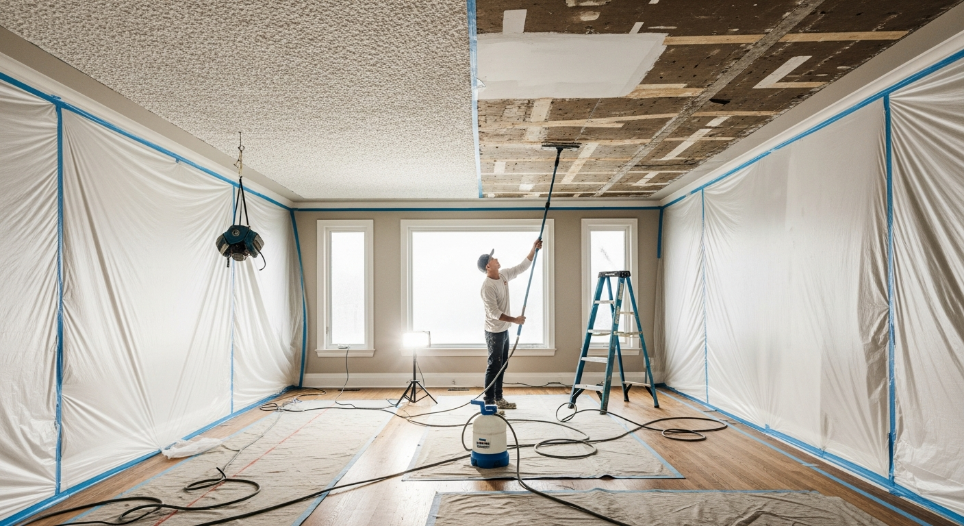 Top-rated popcorn ceiling removal contractor serving Oakville homeowners