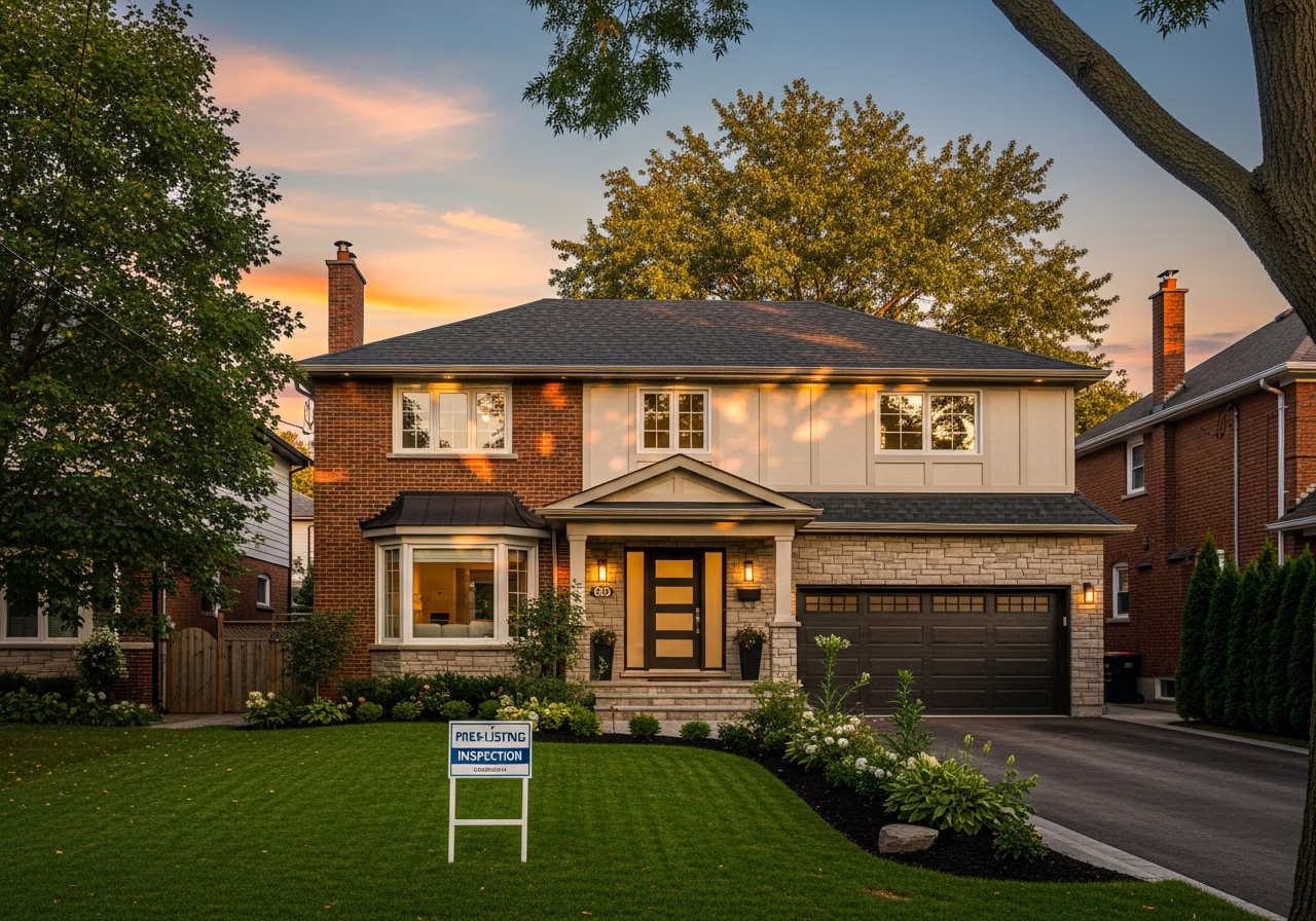 Finished pre-listing seller inspection result in a Toronto/GTA home, photographed in natural light