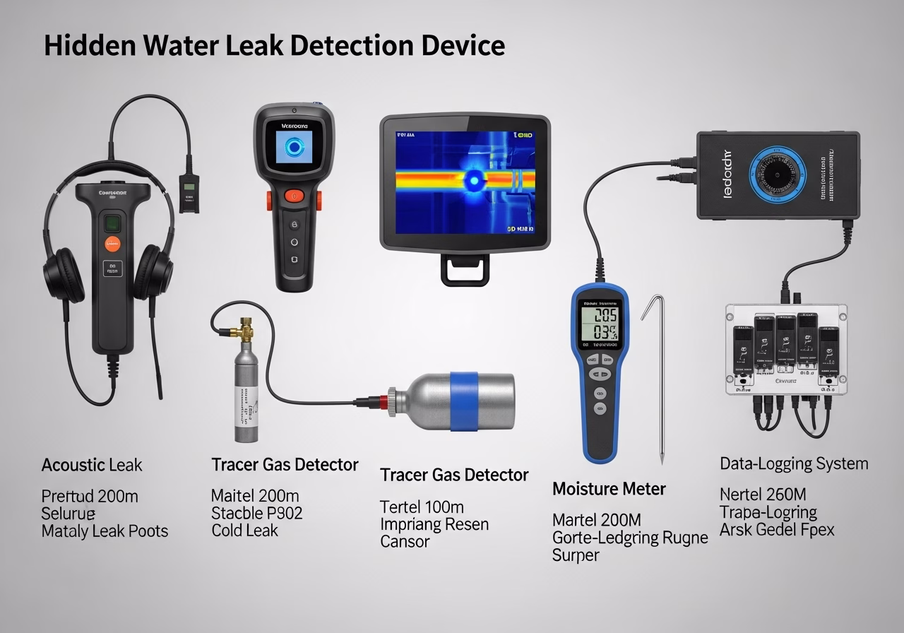 Hidden Water Leak Detection brand and material comparison