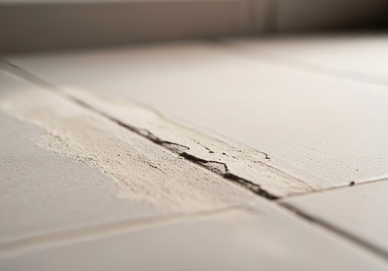 Close-up detail of professionally completed Hidden Water Leak Detection