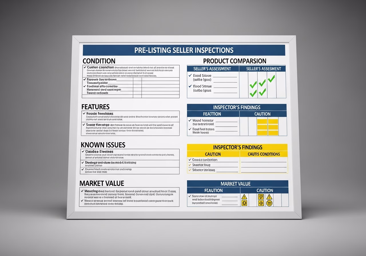 Pre-Listing Seller Inspection brand and material comparison