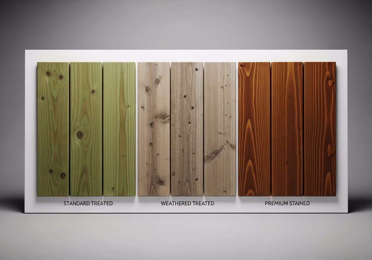 Brand and material comparison for pressure-treated deck