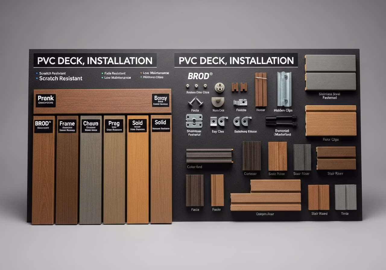 Brand and material comparison for PVC deck installation