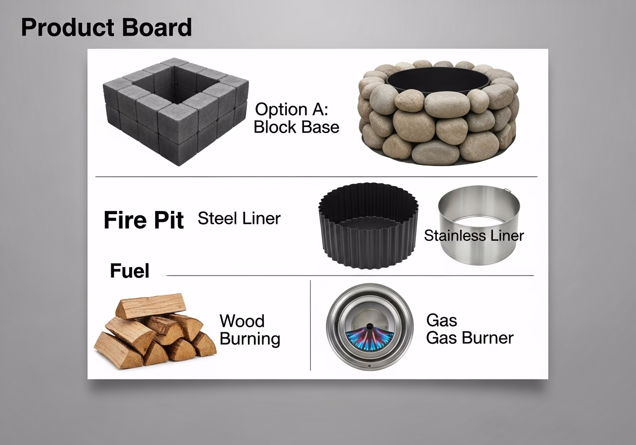 Fire Pit Installation brand and material comparison