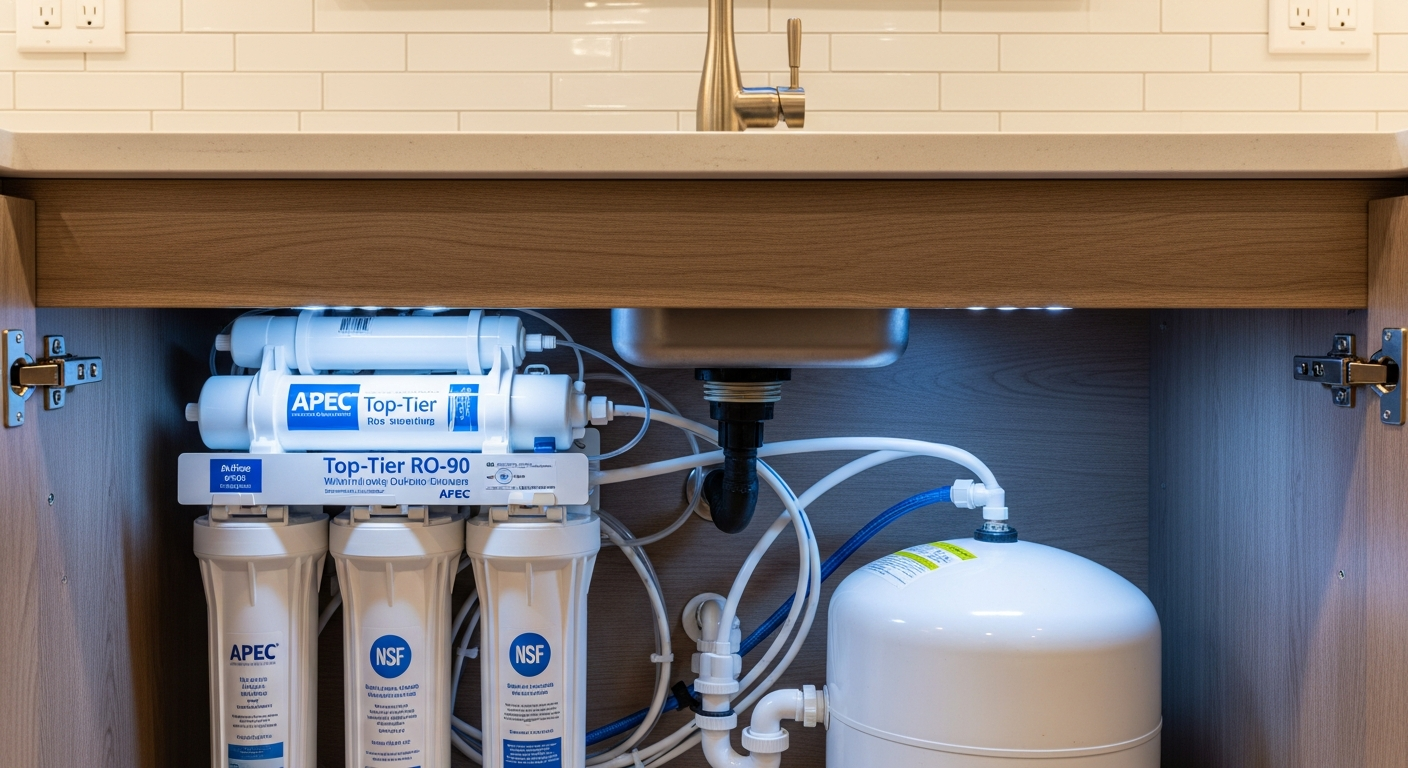 Final result of a reverse osmosis drinking water project at a Brock residence