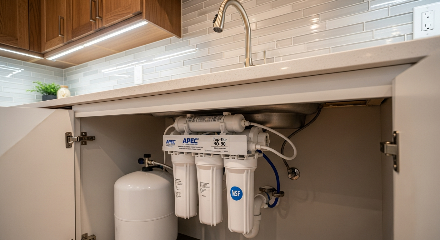 Recently completed reverse osmosis drinking water renovation in a Clarington home