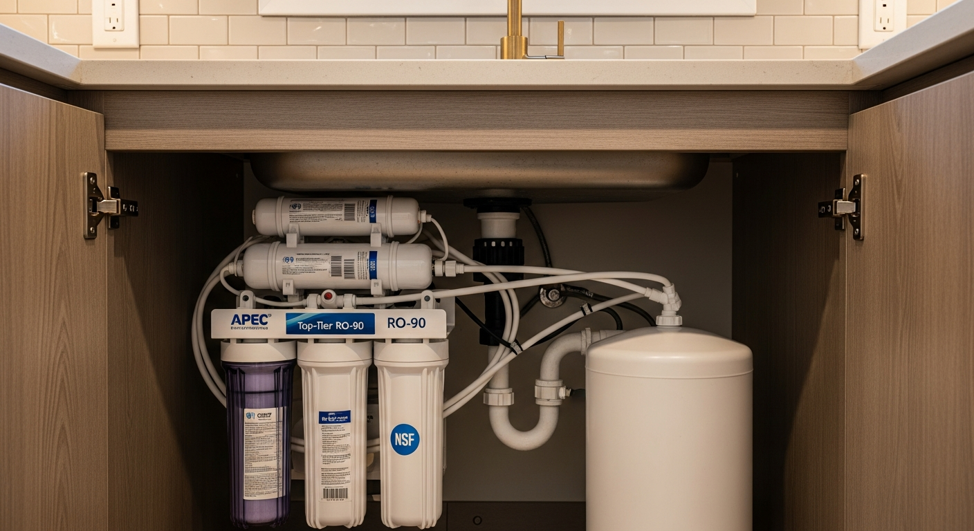 Recent Markham-area reverse osmosis drinking water project — professional finish detail