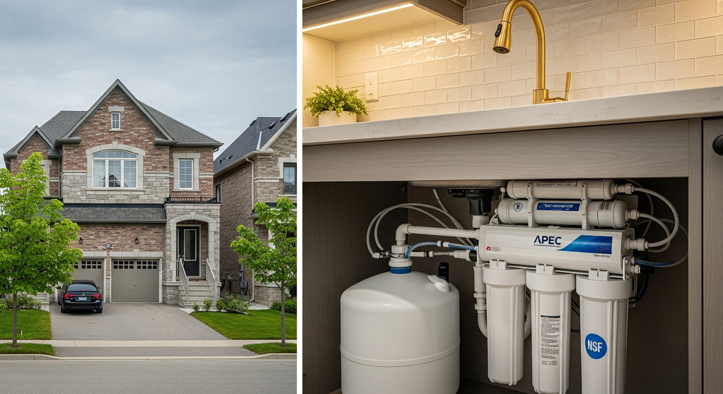 Recent Milton-area reverse osmosis drinking water project — professional finish detail