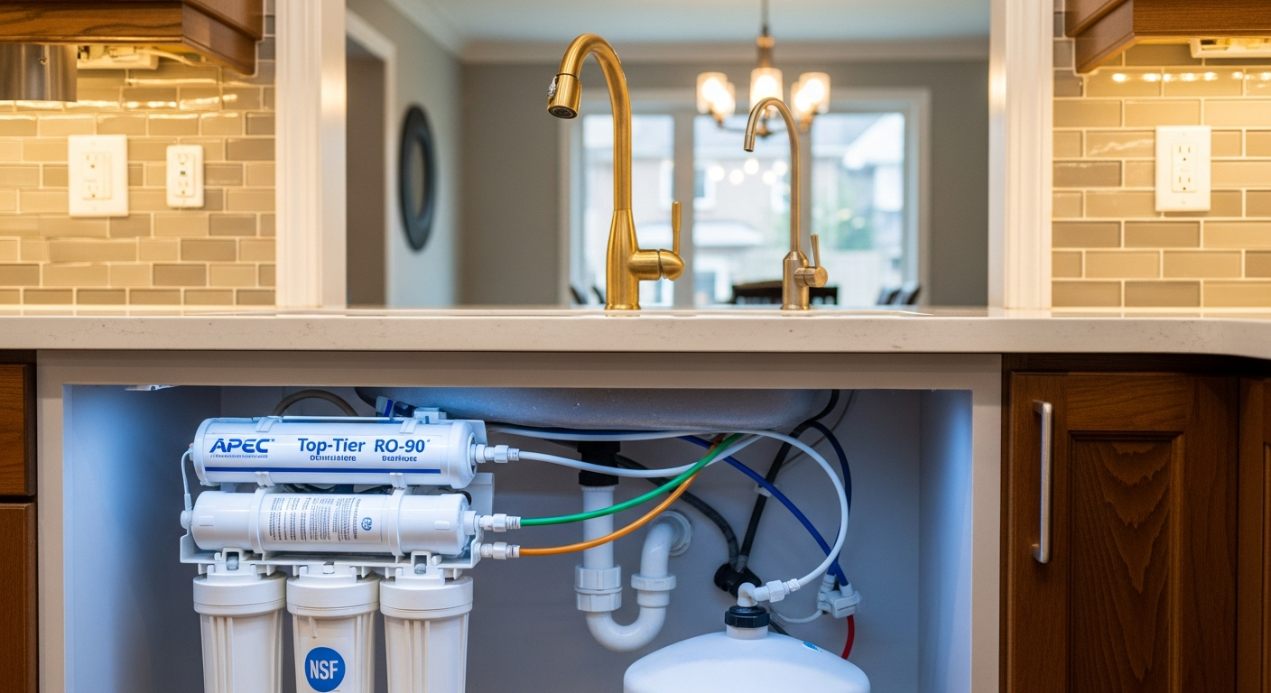 Recently completed reverse osmosis drinking water renovation in a Mississauga home