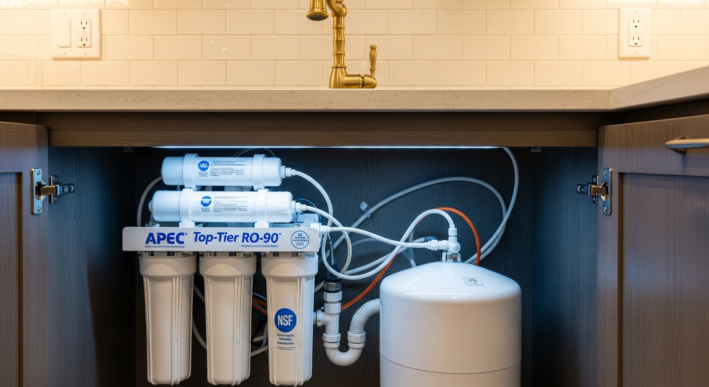 Final result of a reverse osmosis drinking water project at a Oshawa residence