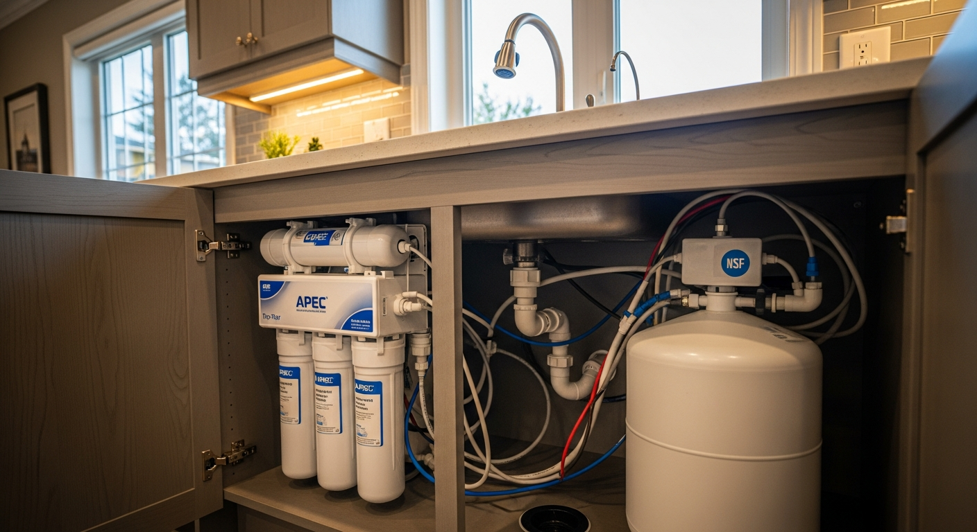 Reverse Osmosis Drinking Water portfolio close-up from a Scugog renovation by RenoHouse