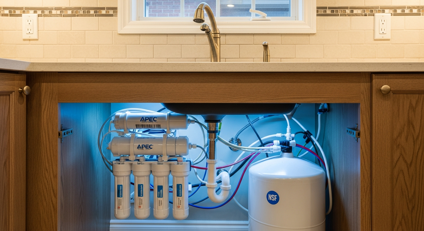 Final result of a reverse osmosis drinking water project at a Whitby residence