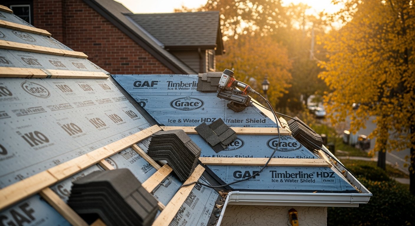 Roof Repair portfolio close-up from a Etobicoke renovation by RenoHouse