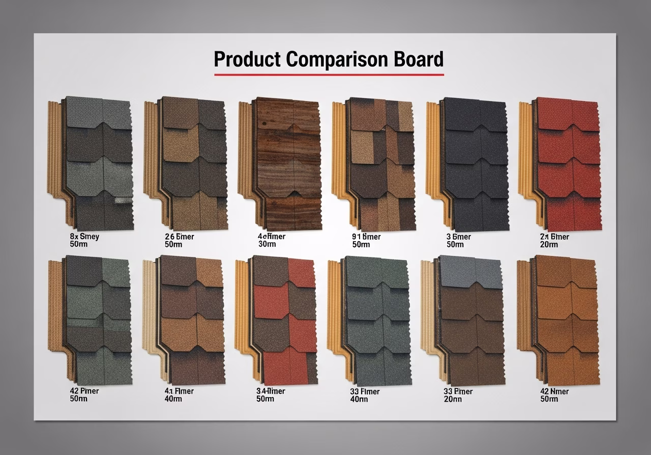 Brand and material comparison for roofing installation in Mississauga