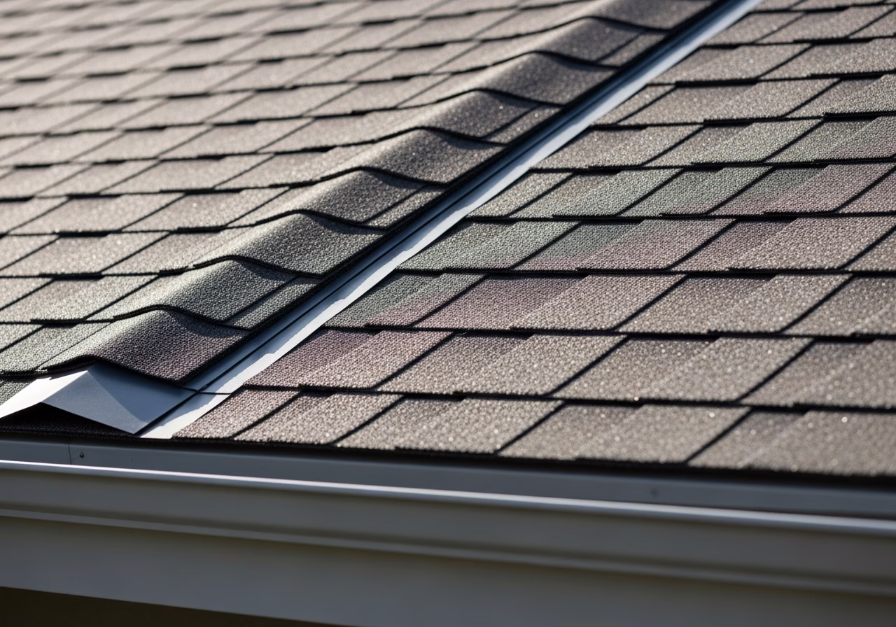 Finished detail close-up for roofing installation in Mississauga