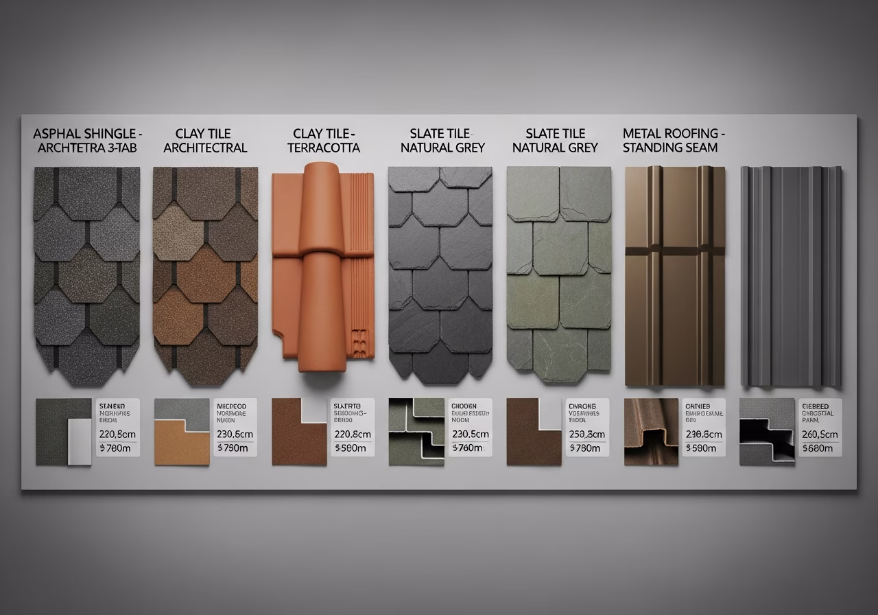 Brand and material comparison for roofing installation in Oakville