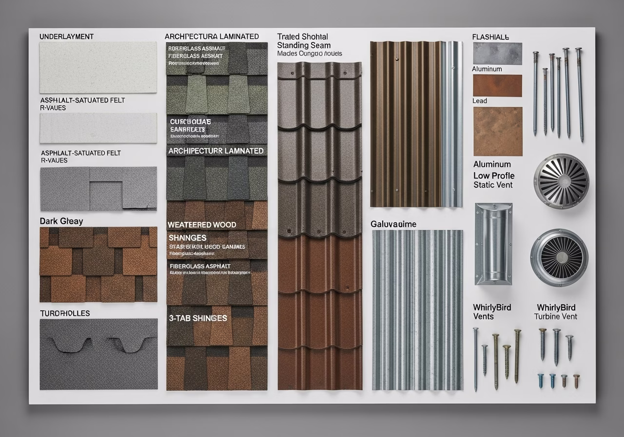 Brand and material comparison for roofing installation in Toronto