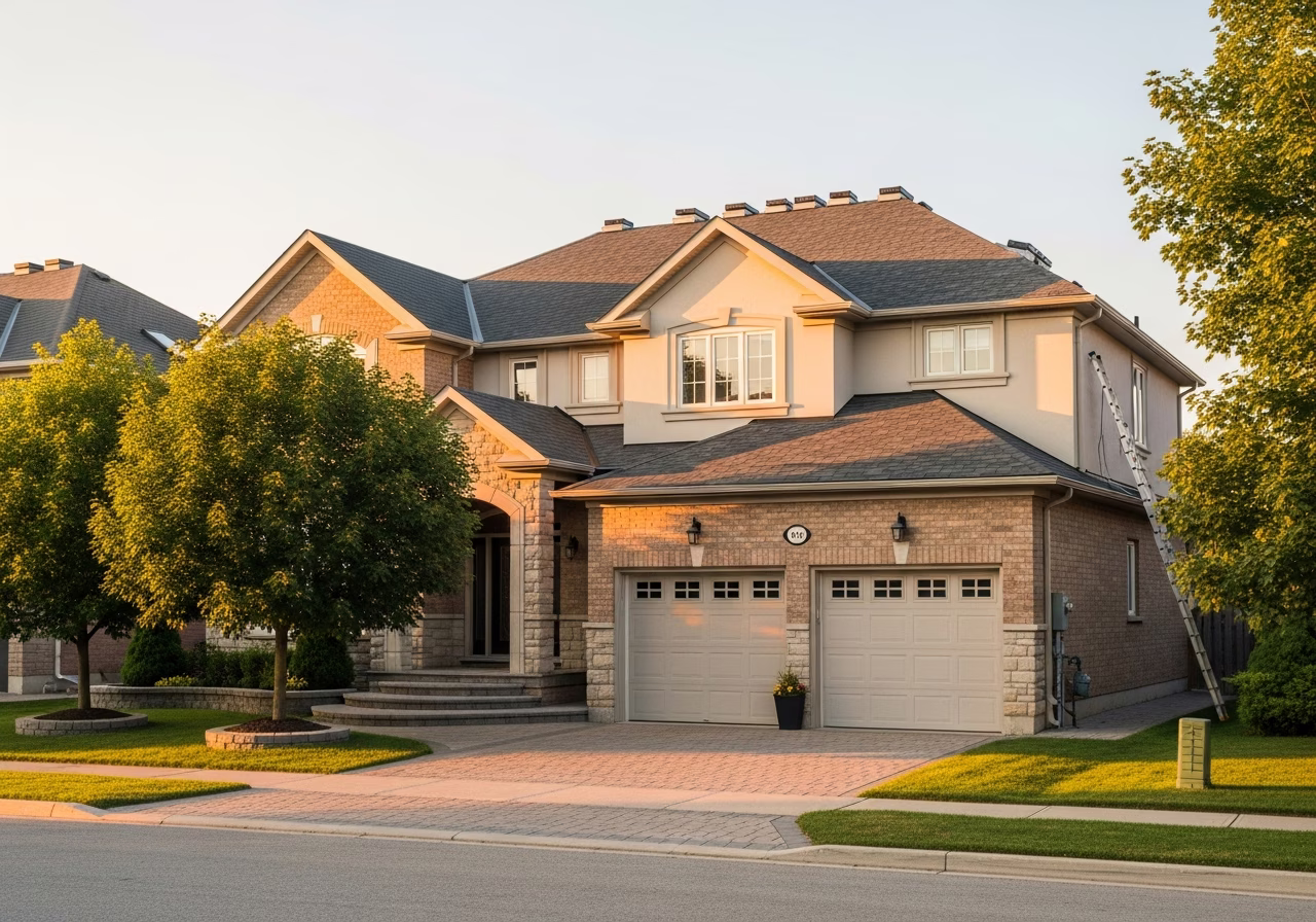 Local home context for roofing installation in Vaughan