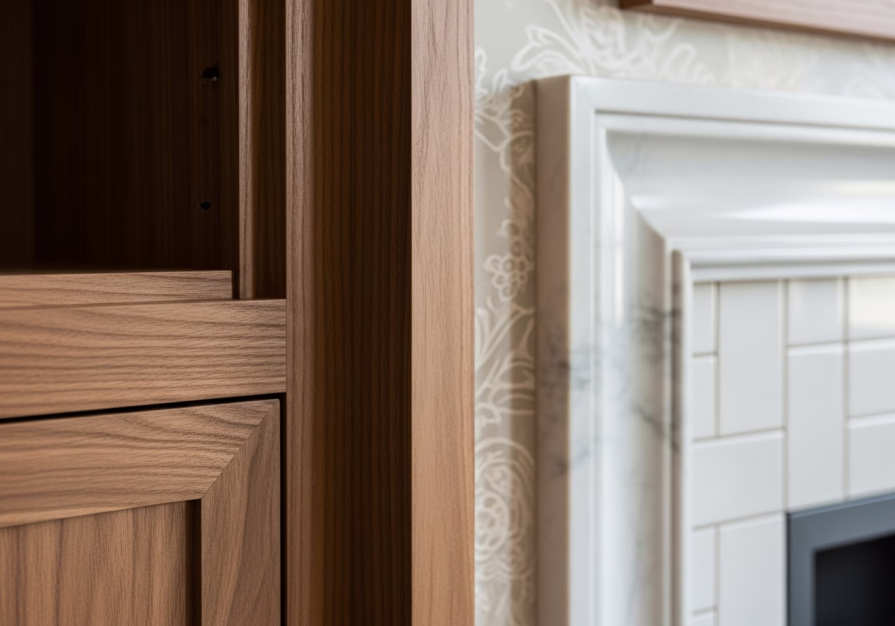 Close-up detail of professionally completed rosedale home renovation showing craftsmanship and finish quality