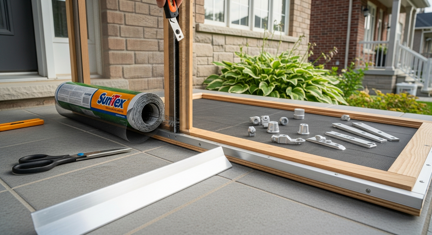 East Gwillimbury screen door repair & replacement portfolio sample — finished by licensed RenoHouse crew
