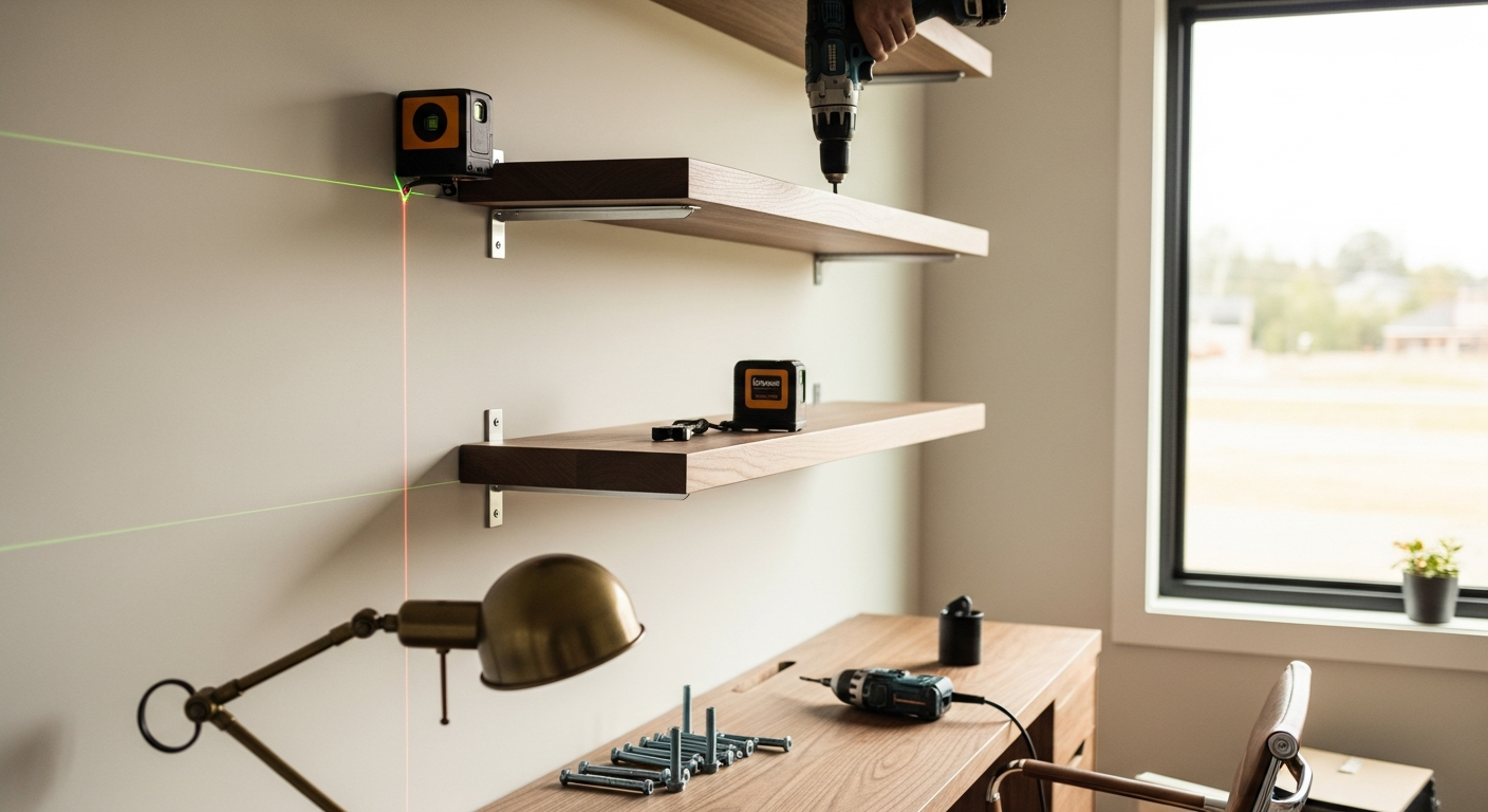 On-site shelf & fixtures installation install detail at a Pickering property