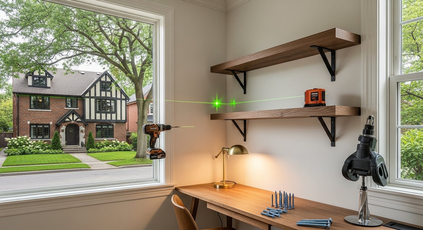 Etobicoke home shelf & fixtures installation project completed by RenoHouse team