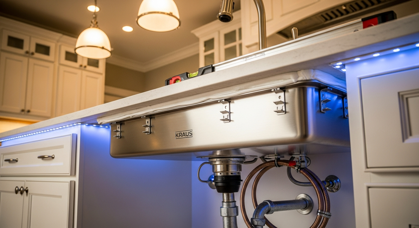 Recently completed kitchen & bathroom sink installation renovation in a Caledon home
