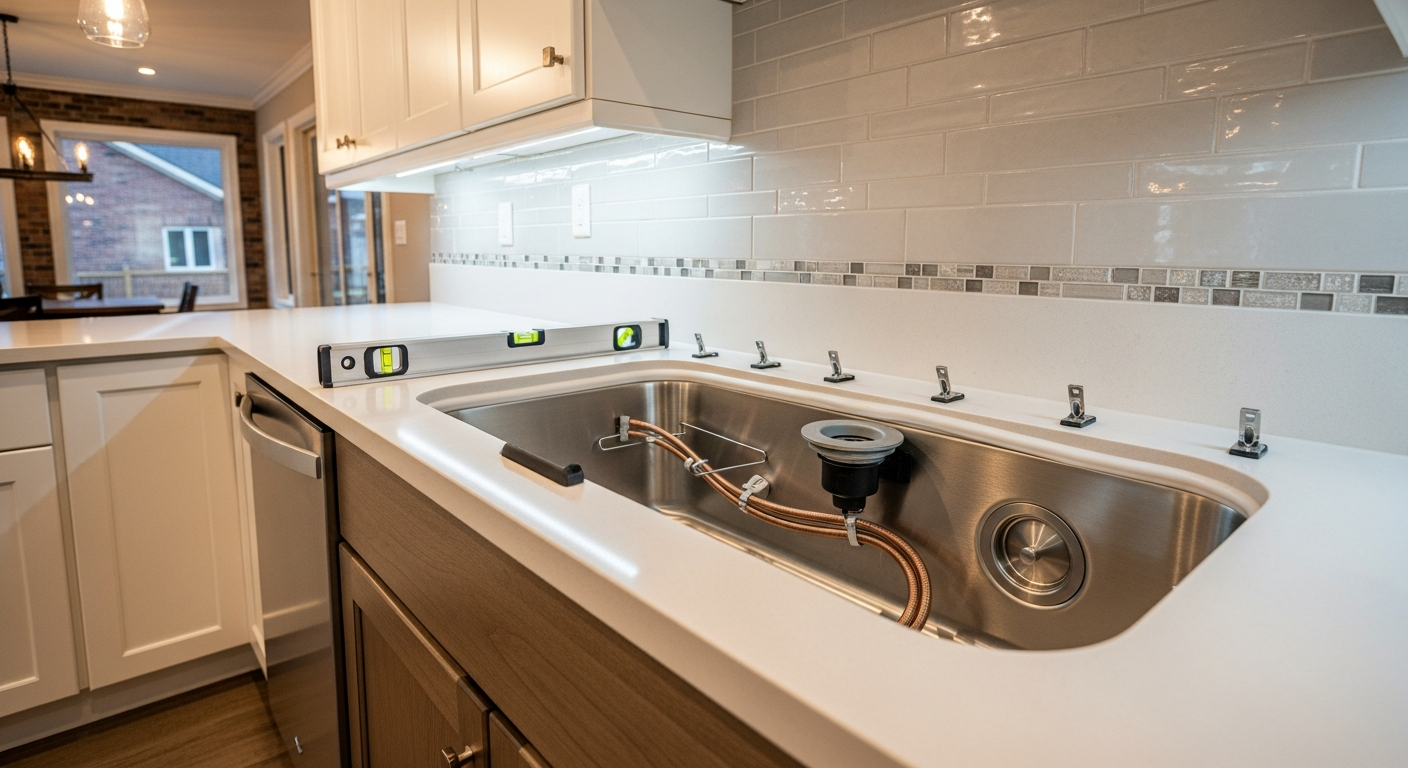 East Gwillimbury kitchen & bathroom sink installation portfolio sample — finished by licensed RenoHouse crew