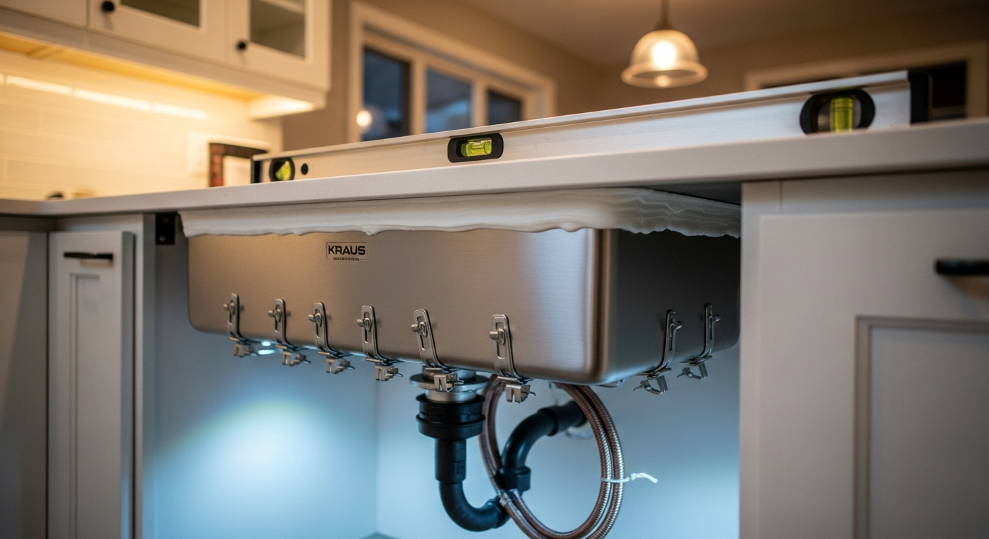 Recently completed kitchen & bathroom sink installation renovation in a Georgina home