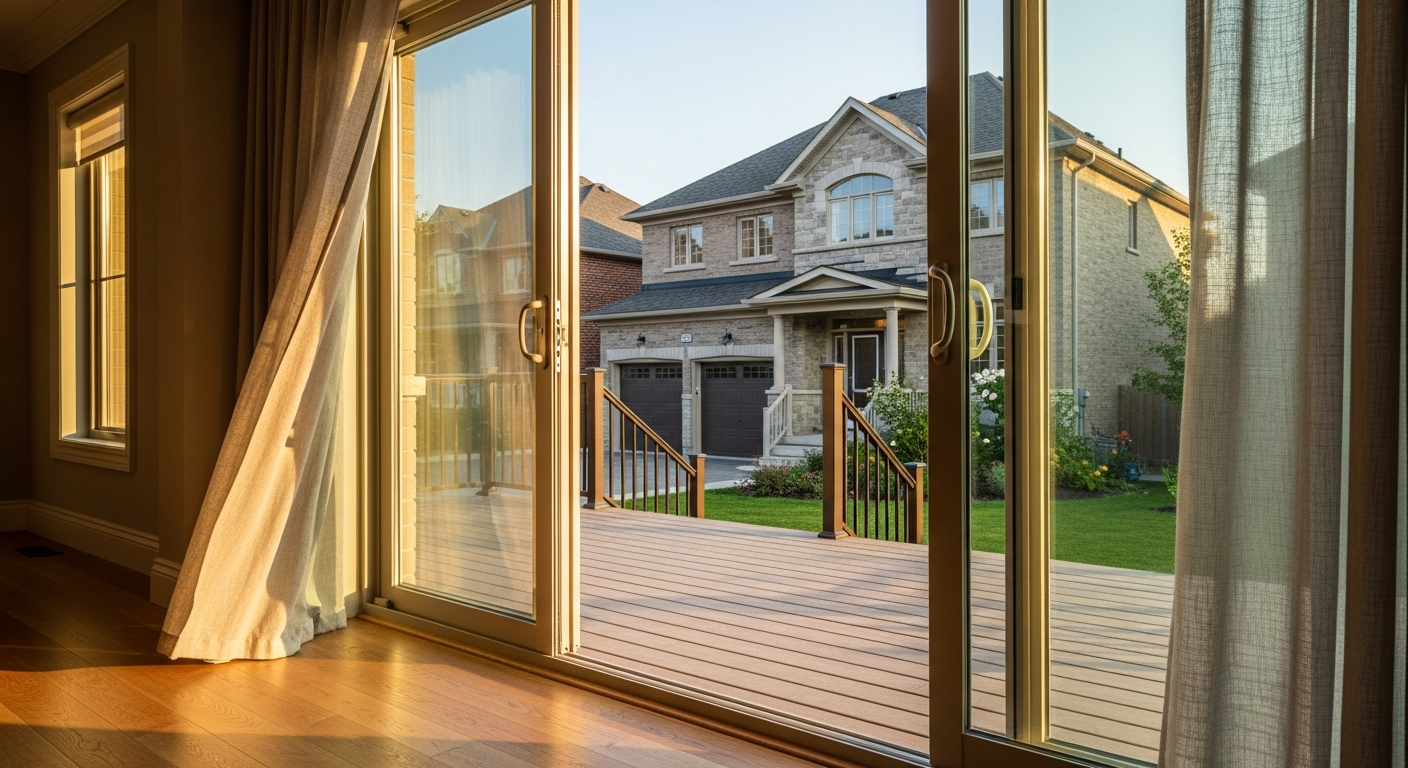 Recently completed sliding & patio door installation renovation in a Aurora home