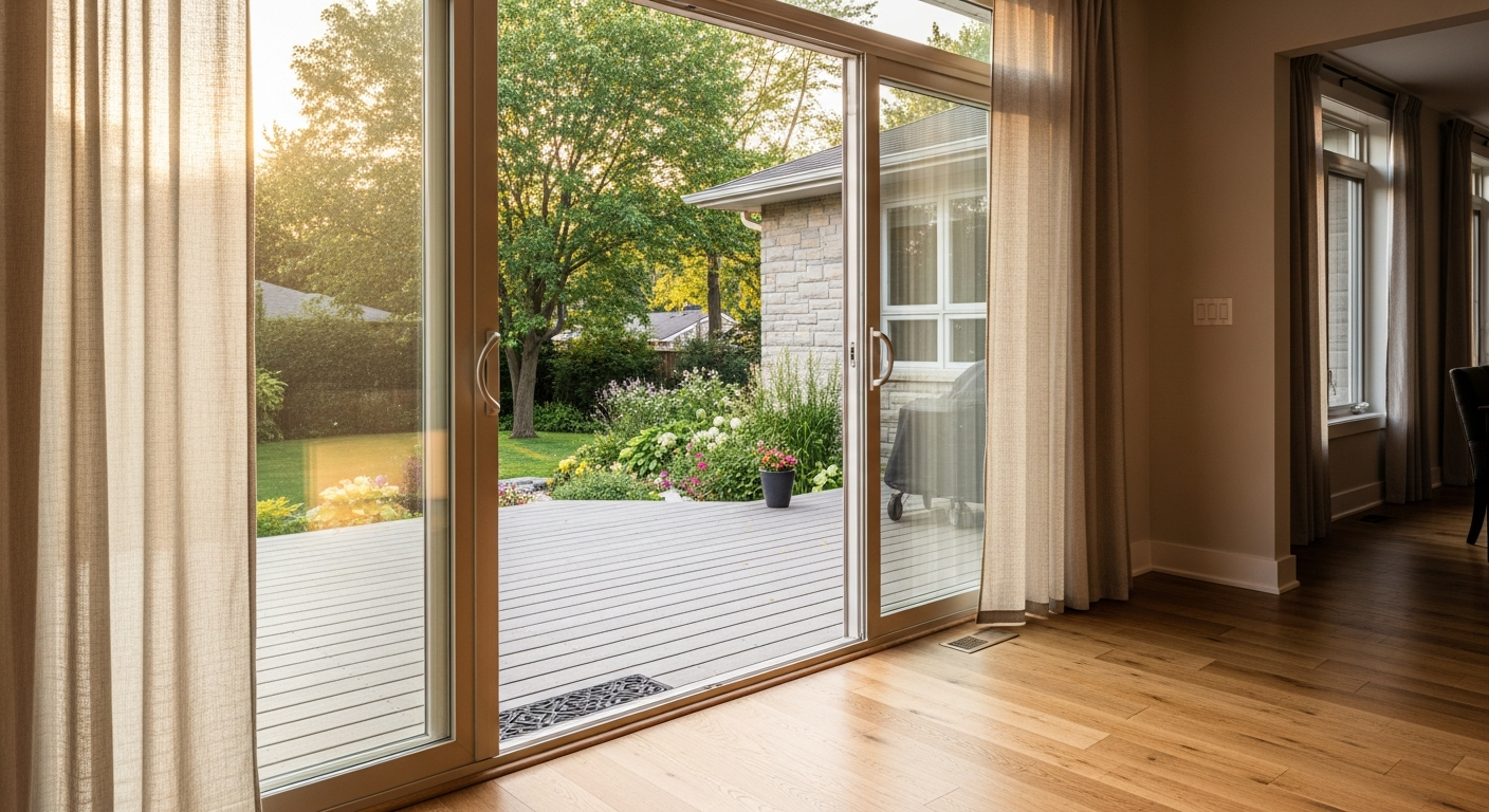 Burlington sliding & patio door installation portfolio sample — finished by licensed RenoHouse crew