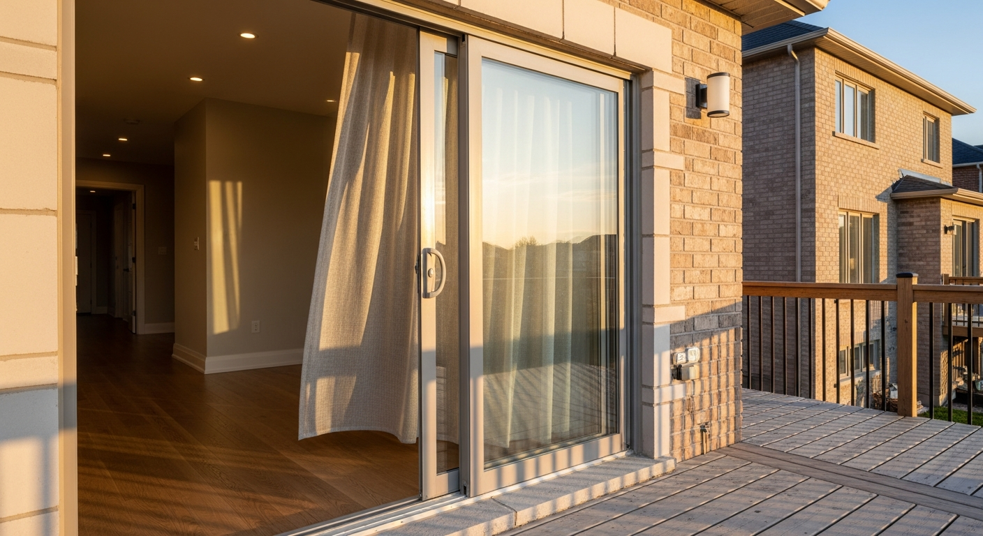Recently completed sliding & patio door installation renovation in a East Gwillimbury home