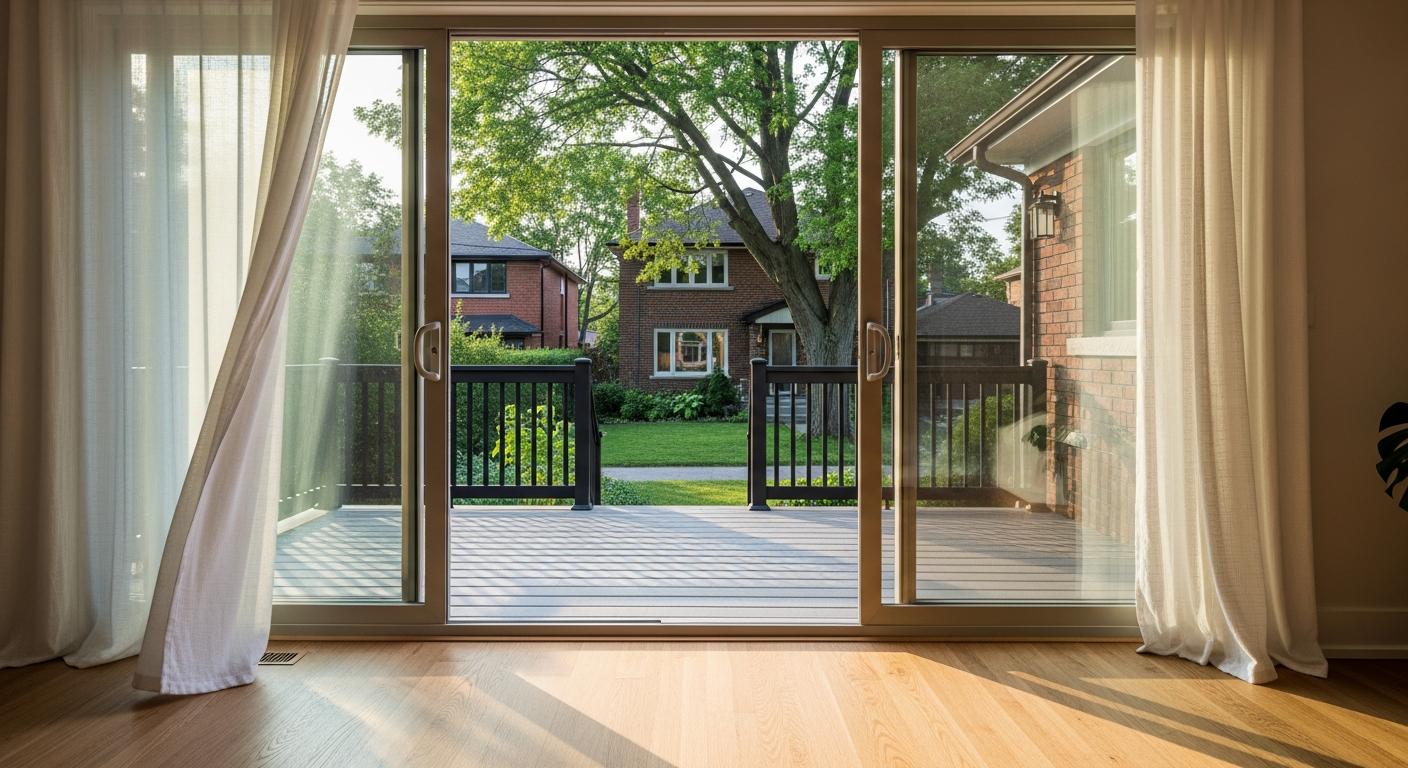 Sliding & Patio Door Installation portfolio close-up from a Etobicoke renovation by RenoHouse