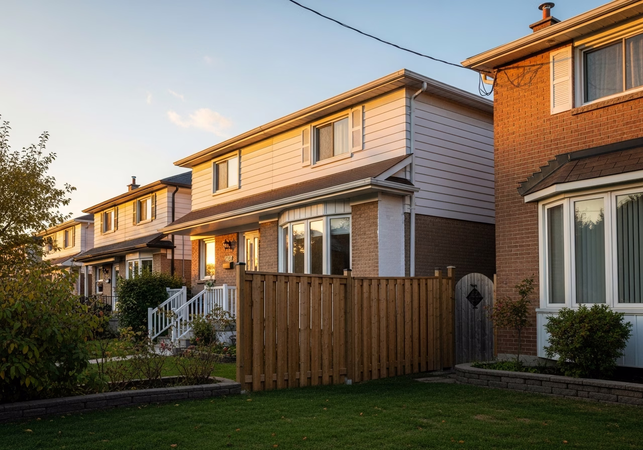 Finished small home repairs result in a Toronto/GTA home, photographed in natural light