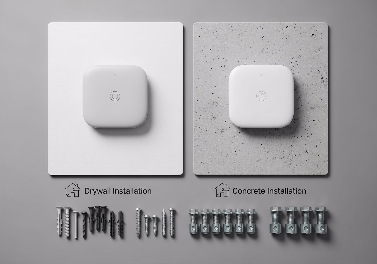 Brand and material comparison for smart home hub installation