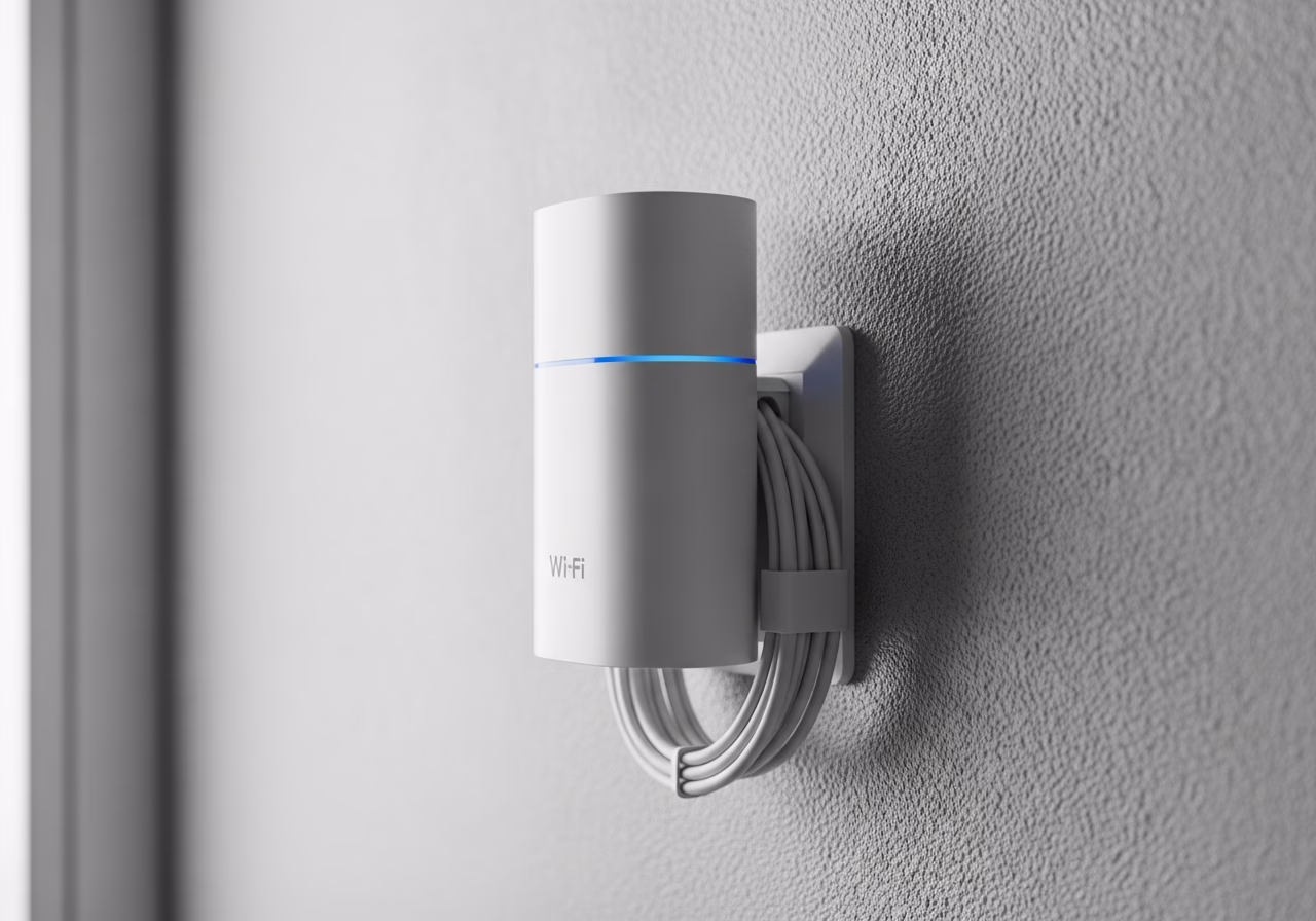 Close-up detail of professionally completed Wi-Fi Mesh Network Installation