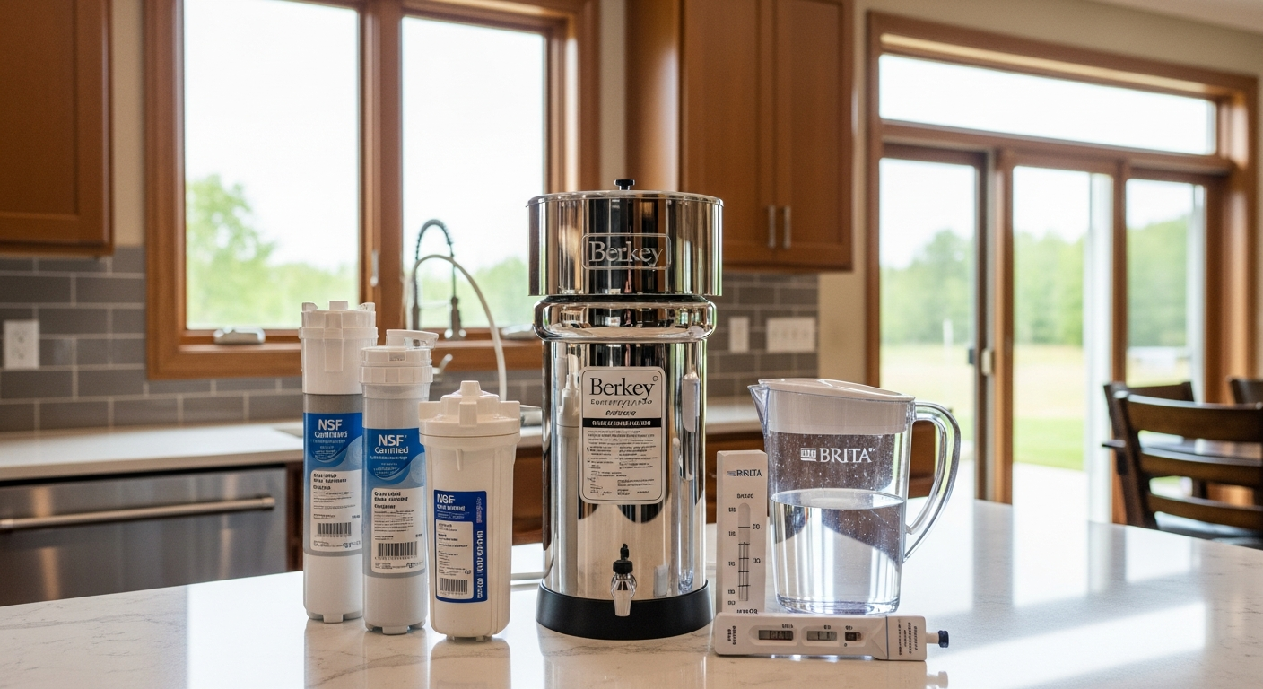 Recent Brock-area specialty water filtration (pfas, arsenic, fluoride, uv) project — professional finish detail