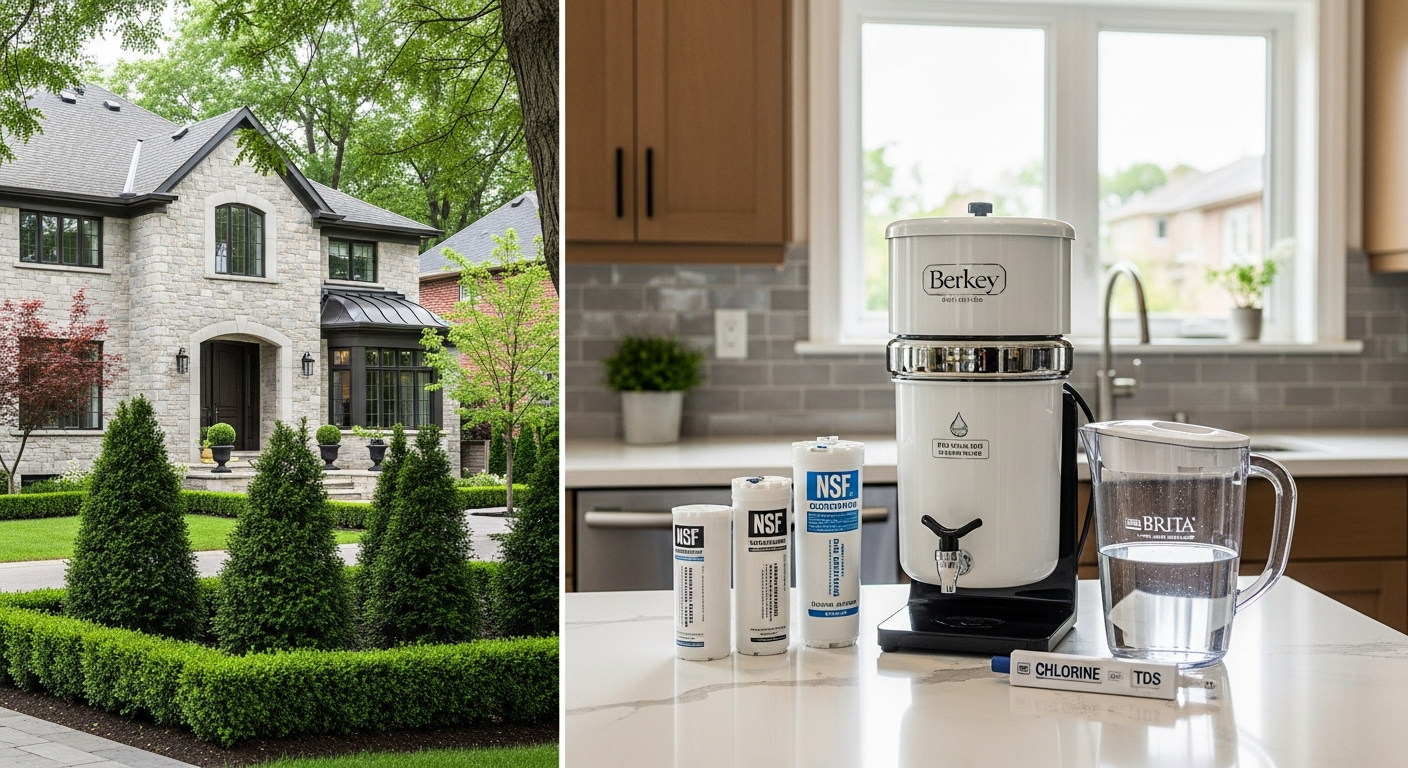 Final result of a specialty water filtration (pfas, arsenic, fluoride, uv) project at a Markham residence