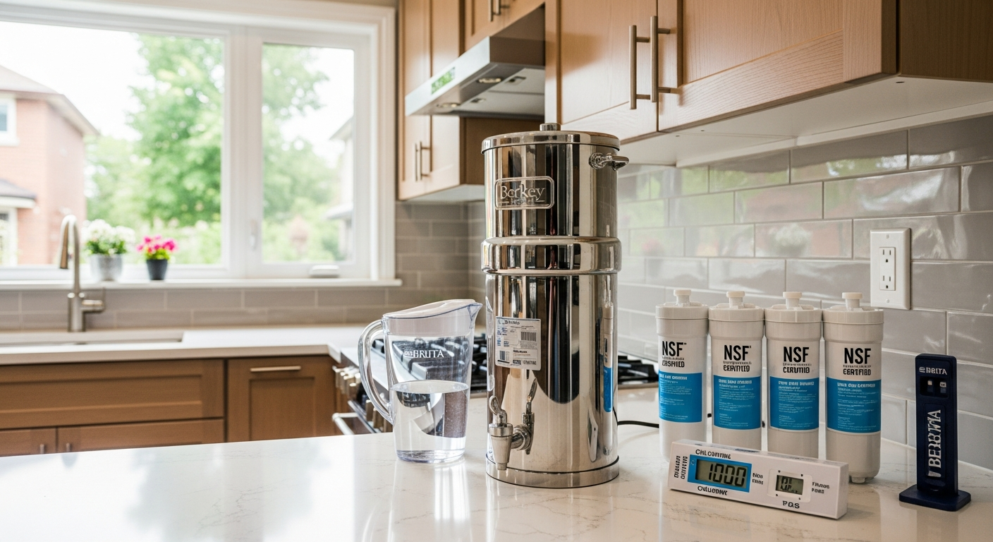 Close-up of professional specialty water filtration (pfas, arsenic, fluoride, uv) work delivered in North York