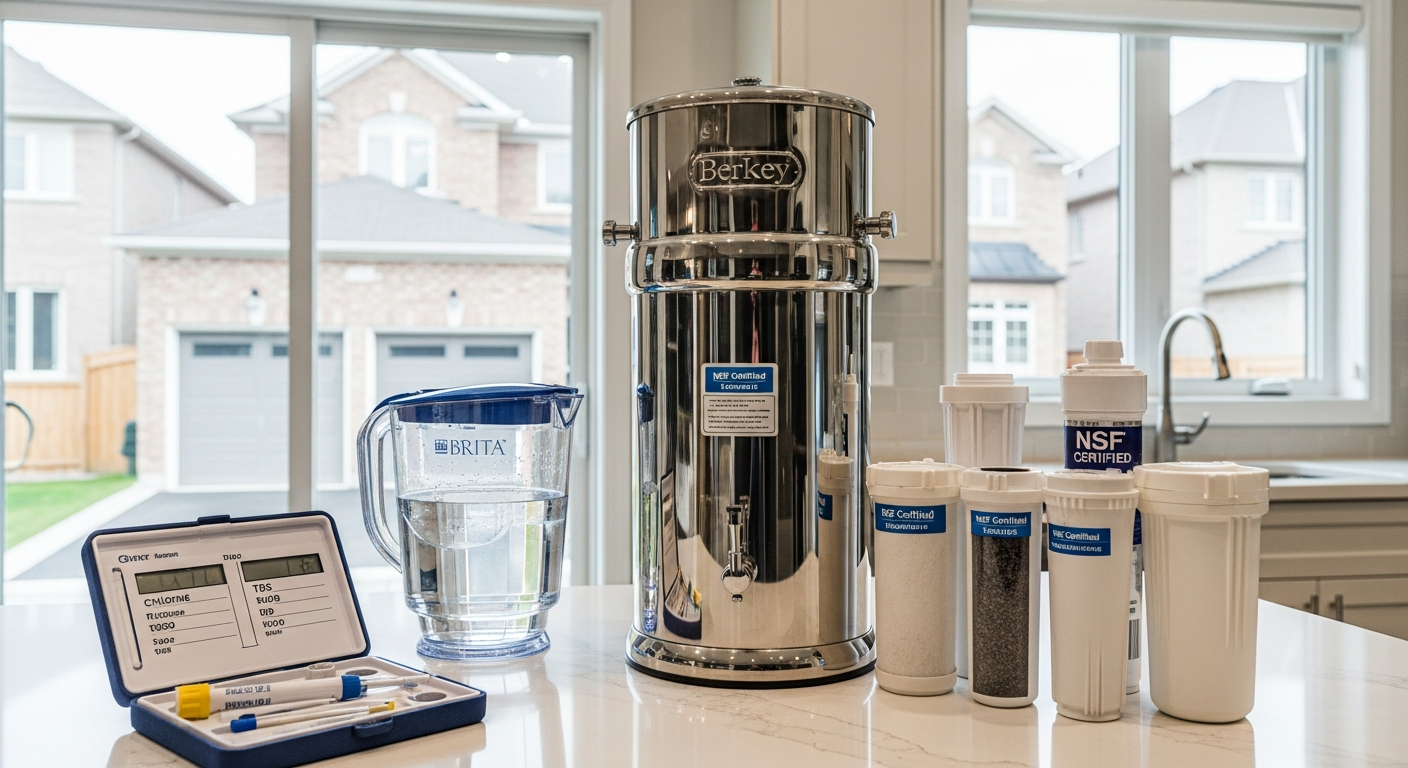 Recently completed specialty water filtration (pfas, arsenic, fluoride, uv) renovation in a Whitby home