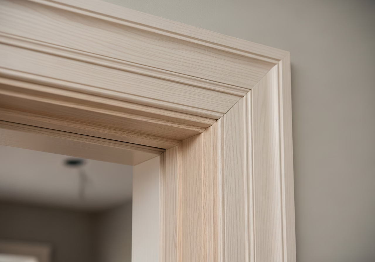 Close-up detail of professionally completed Doorway Widening for Accessibility