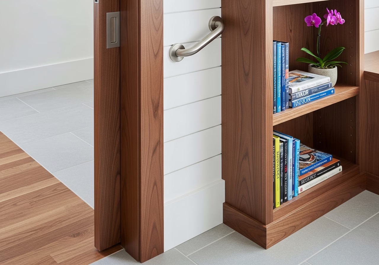 Close-up detail of professionally completed Multigenerational / In-Law Suite
