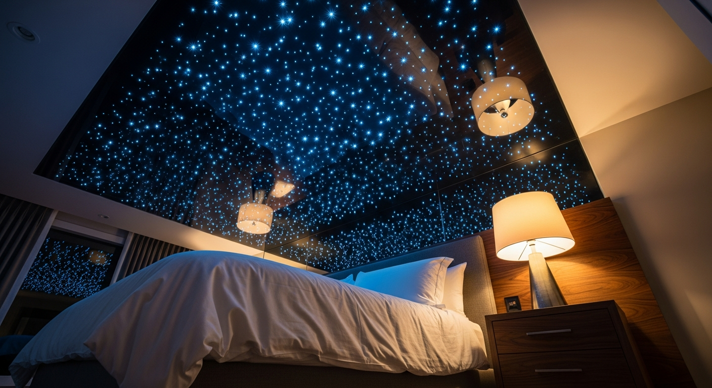 Professional star sky ceiling installation project completed by RenoHouse in Brampton — quality workmanship guaranteed