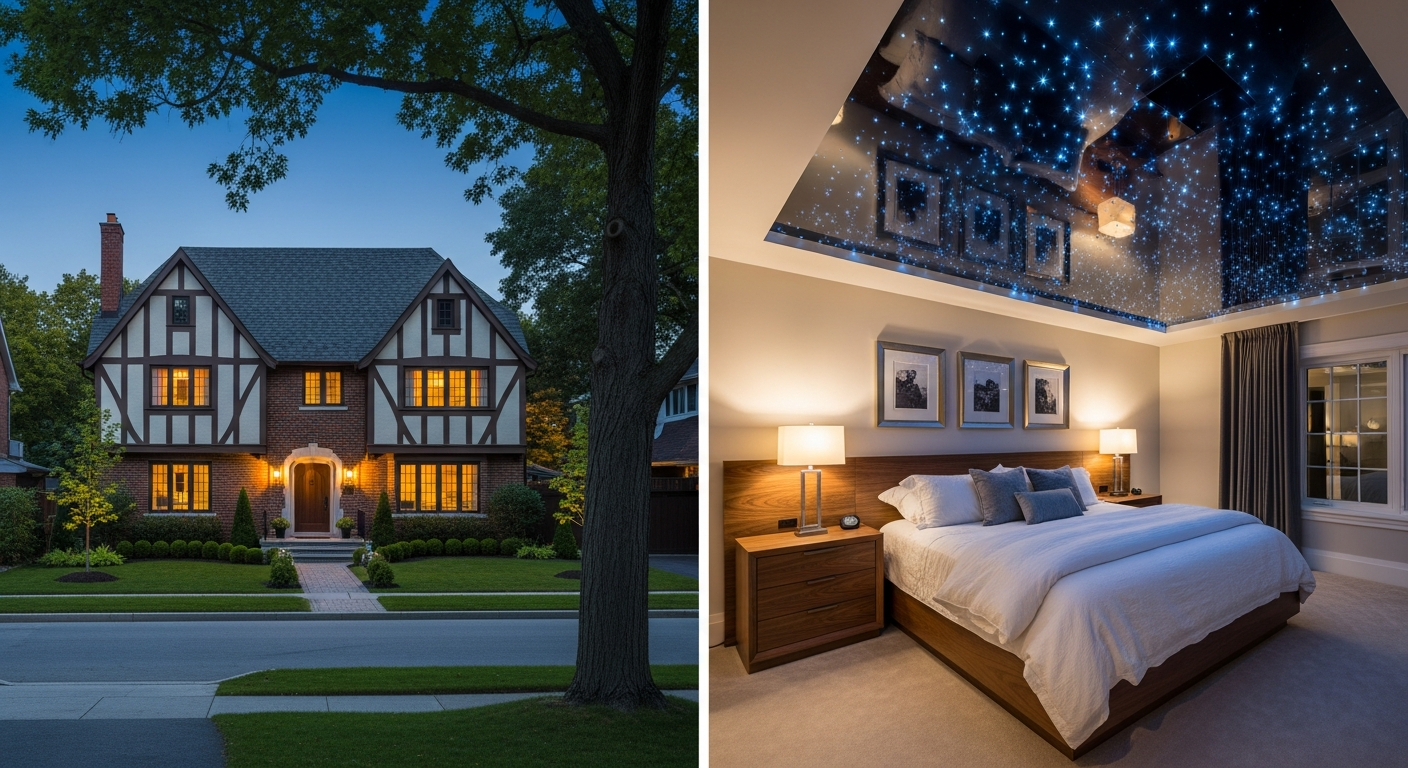 Recent Etobicoke-area star sky ceiling installation project — professional finish detail